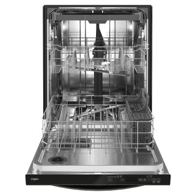 24" Whirlpool Built-In Undercounter Dishwasher in Black Stainless Steel - WDT750SAKV