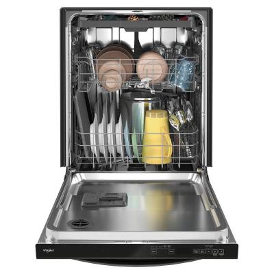 24" Whirlpool Built-In Undercounter Dishwasher in Black Stainless Steel - WDT750SAKV