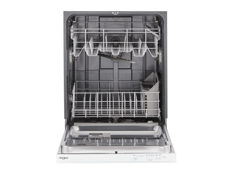24" Whirlpool 55 DBA Quiet Dishwasher with Adjustable Upper Rack in White - WDP560HAMW