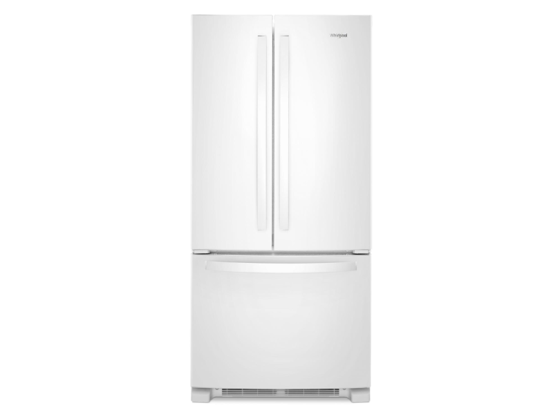 33" Whirlpool 22 Cu. Ft. Wide French Door Refrigerator in White - WRFF5333PW