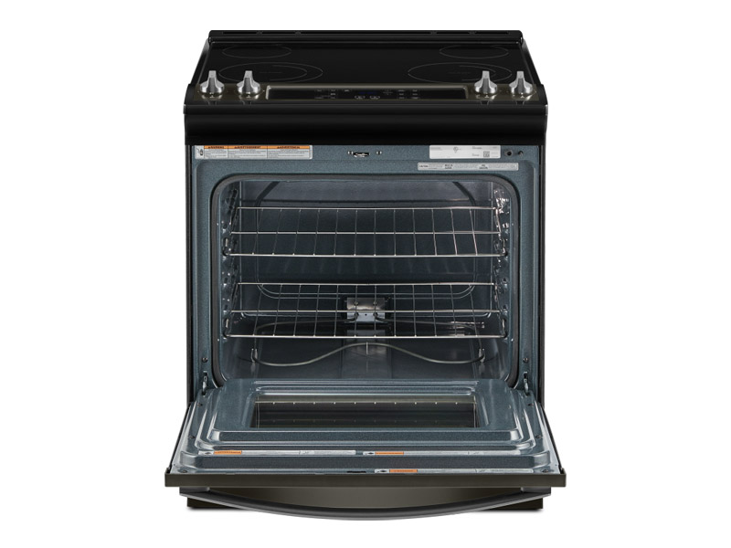 30" Whirlpool 4.8 Cu. Ft. Electric Range With Frozen Bake Technology In Black Stainless - YWEE515S0LV