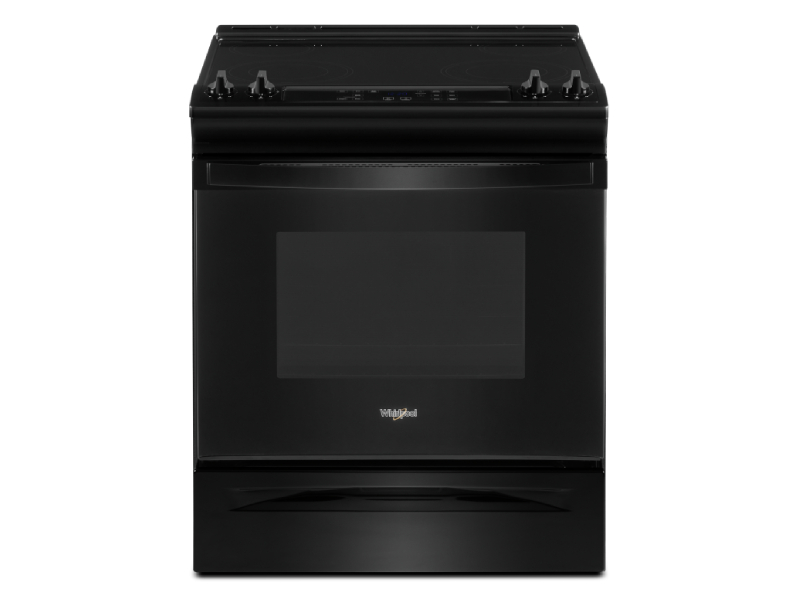 30" Whirlpool 4.8 Cu. Ft. Electric Range With Frozen Bake Technology In Black - YWEE515S0LB