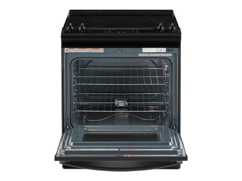 30" Whirlpool 4.8 Cu. Ft. Electric Range With Frozen Bake Technology In Black - YWEE515S0LB