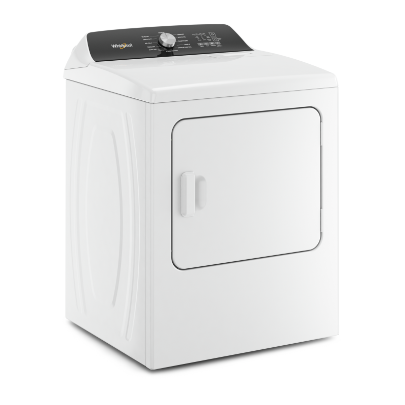 29" Whirlpool 7.0 Cu. Ft. Top Load Electric Moisture Sensing Dryer With Steam - YWED5050LW