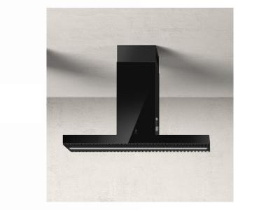 48" Elica Haiku Island Range Hood In Black Glass - EHI648BL