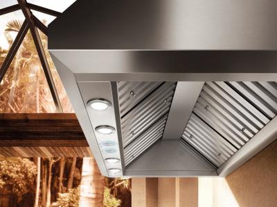 48" Elica Capri Wall Mount Outdoor Range Hood With LED - ECP148SS