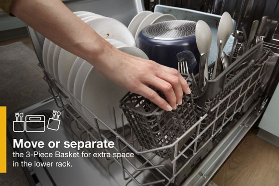 24" Whirlpool Fingerprint Resistant Large Capacity Dishwasher with 3rd Rack - WDT970SAKZ