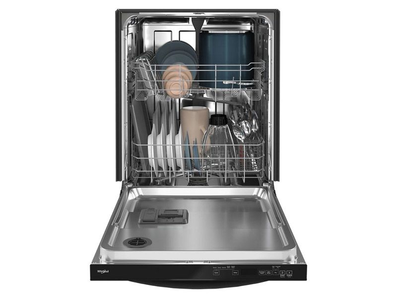 24" Whirlpool Large Capacity Dishwasher With Tall Top Rack In Black - WDT740SALB
