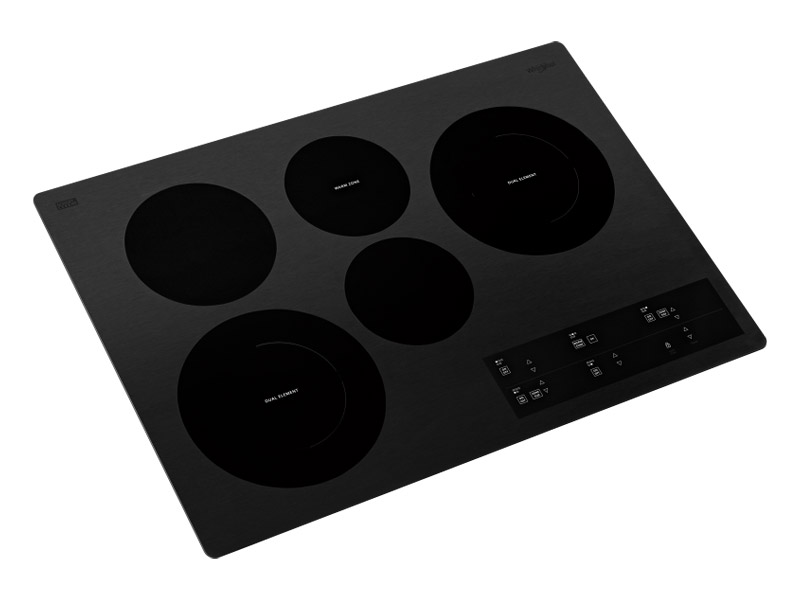 30" Whirlpool Electric Ceramic Glass Cooktop with Two Dual Radiant Elements  - WCE97US0KB