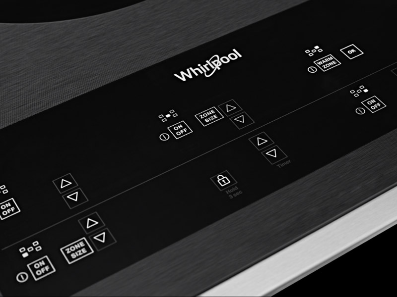 30" Whirlpool Electric Ceramic Glass Cooktop with Two Dual Radiant Elements  - WCE97US0KB