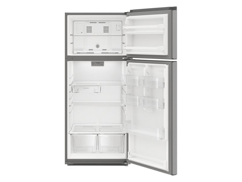 28" Whirlpool 16.6 Cu. Ft. Wide Top-Freezer Refrigerator in Stainless Steel - WRTX5028PM