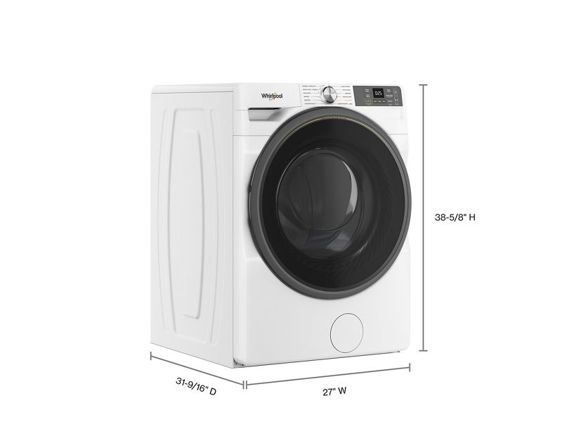 27" Whirlpool 5.2 Cu. Ft. Front Load Washer with WiFi Connectivity - WFW5720RW