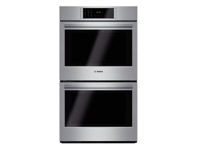 30" Bosch Benchmark  Series Double Wall Oven In Stainless Steel - HBLP651UC
