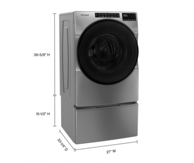 27" Whirlpool 5.8 Cu. Ft. Front Load Washer  With Quick Wash Cycle - WFW6605MC