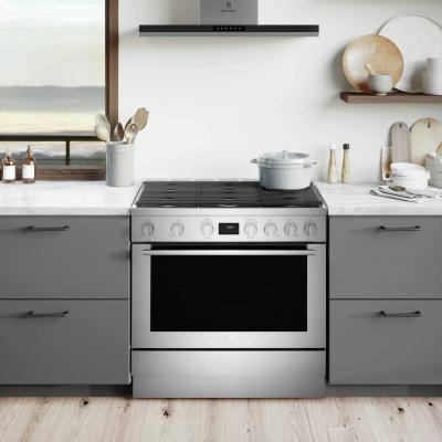 36" Electrolux 4.4 Cu. Ft. Freestanding Dual Fuel Range with 6 Sealed Burners  -  ECFD3668AS