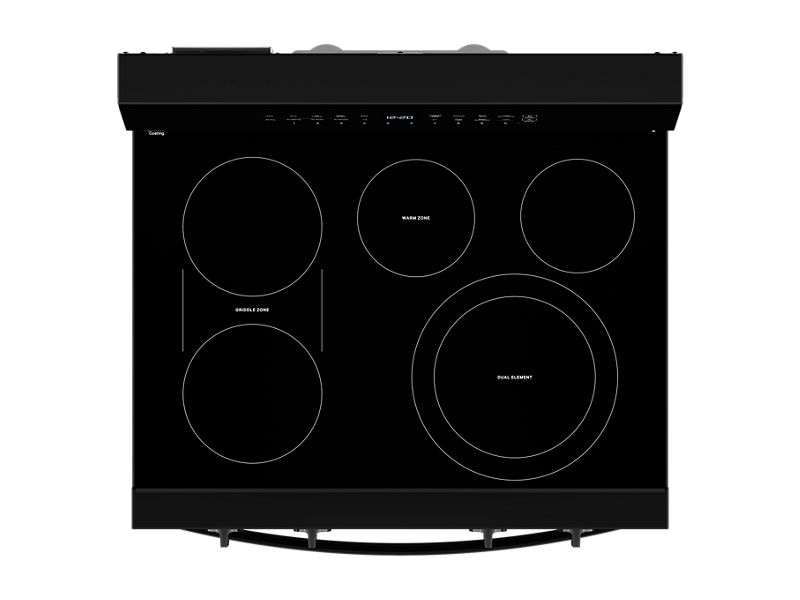 30" Whirlpool 5.3 Cu. Ft. Smart Electric Range with Air Cooking Technology - YWFES7530RB
