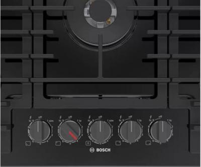 30" Bosch 800 Series FlameSelect Gas Cooktop in Black - NGM8048UC