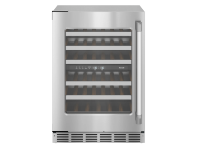 24" Thermador Freedom Under Counter Wine Cooler with Glass Door Professional Left Hinge  - T24UW925LS