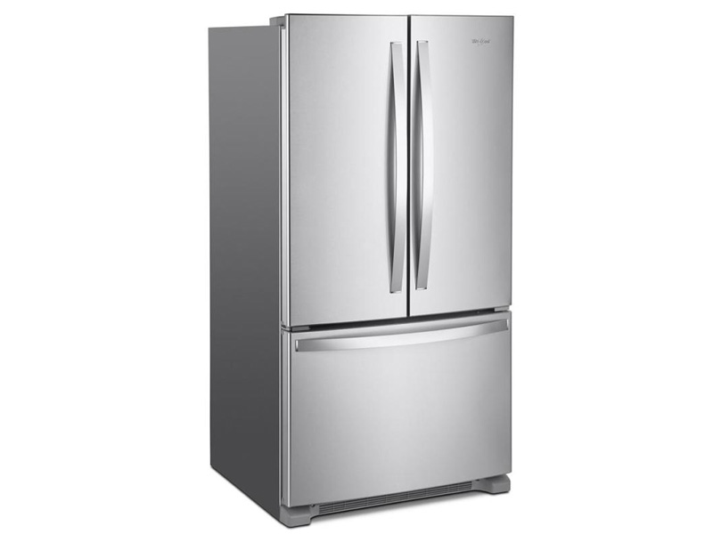 36" Whirlpool French Door Bottom Mount Refrigerator in FingerPrint Resistant Stainless Steel - WRFF3236RZ