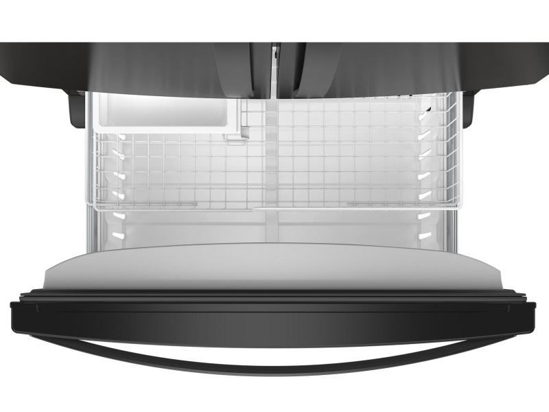 36" Whirlpool French Door Bottom Mount Refrigerator in Black - WRFF3236RB