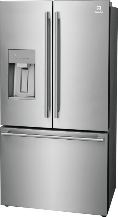 36" Electrolux 22.6 Cu. Ft. 4 Door French Door Counter Depth Refrigerator in Stainless Steel - ERFC2393AS