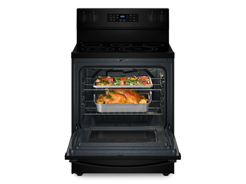 30" Whirlpool 5.3 Cu. Ft. Electric Range with Air Fry Air Baking Self Cleaning and Rapid Preheat - YWFES5030RB