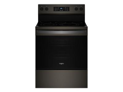 30" Whirlpool 5.3 Cu. Ft. Energy Star Electric Range with Air Cooking Technology No Preheat Air Fry and Air Baking and Self Clean - YWFES5030RV