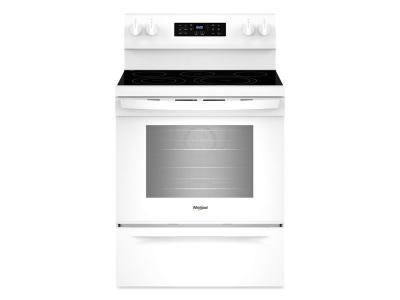 30" Whirlpool 5.3 Cu. Ft.  Energy Star Electric Range with Air Cooking Technology No Preheat Air Fry and Air Baking and Self Clean - YWFES5030RW