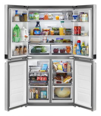 36" Whirlpool 19.4 Cu. Ft. Counter Depth 4 Door Refrigerator  - WRQA59CNKZ