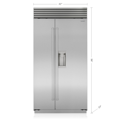 42" SubZero Classic Side-by-Side Refrigerator with Dispenser - CL4250SD/S/T