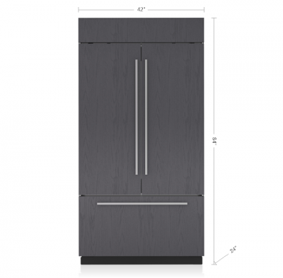 42" SubZero Classic French Door Refrigerator in Panel Ready - CL4250UFD/O