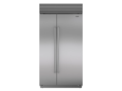 42" SubZero 24.8 Cu. Ft. Classic Side-by-Side Refrigerator Freezer with Pro Handle in Stainless Steel - CL4250S/S/P
