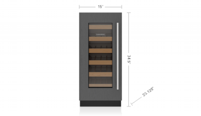 15" SubZero Designer High Altitude Left Hinge Undercounter Wine Storage - DEU1550WA/L