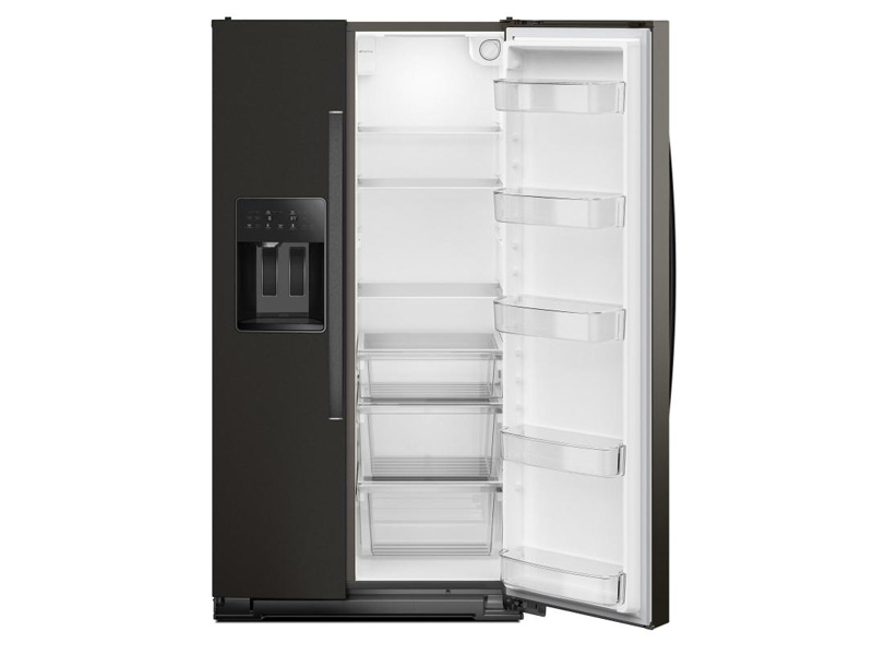 36" Whirlpool Wide Side-by-Side Refrigerator in Black Stainless - WRSC5536RV