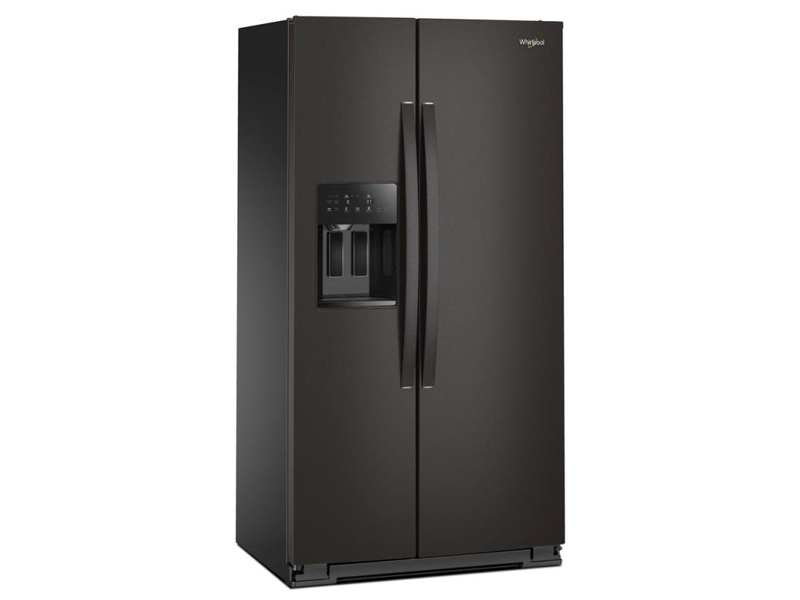 36" Whirlpool Wide Side-by-Side Refrigerator in Black Stainless - WRSC5536RV