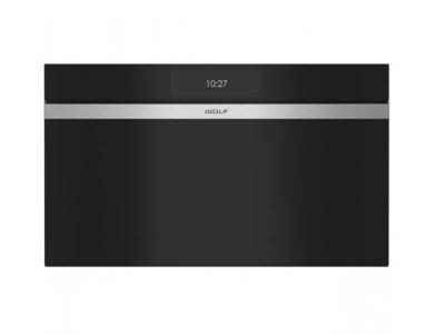 30" Wolf 2.4 Cu. Ft. M Series Contemporary Handleless Convection Steam Oven - CSO3050CM/B