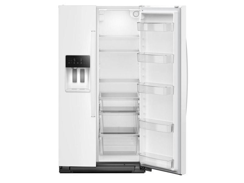 36" Whirlpool Wide Side-by-Side Refrigerator in White - WRSC5536RW