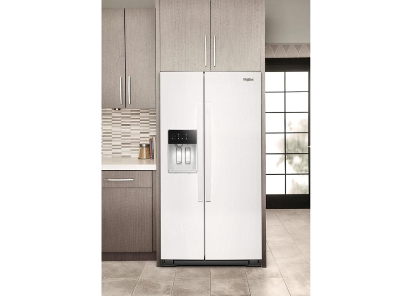 36" Whirlpool Wide Side-by-Side Refrigerator in White - WRSC5536RW