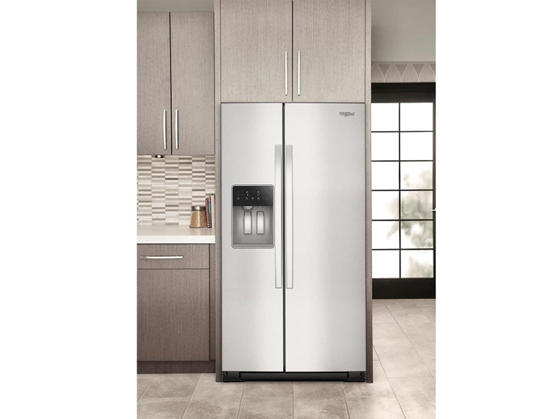 36" Whirlpool Wide Side-by-Side Refrigerator in Fingerprint Resistant Stainless Steel - WRSC5536RZ