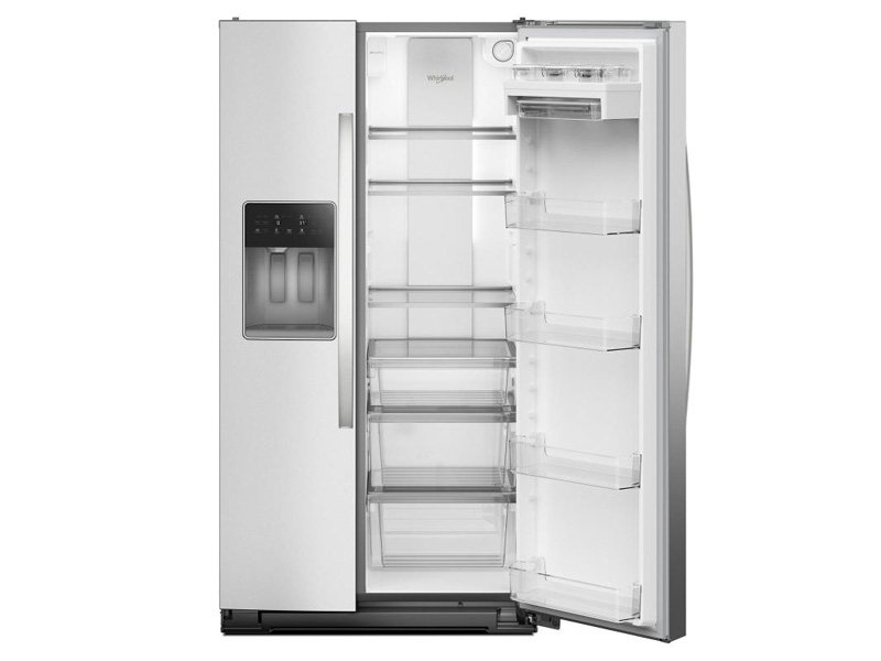 36" Whirlpool Wide Side-by-Side Refrigerator in Fingerprint Resistant Stainless Steel - WRSC6536RZ