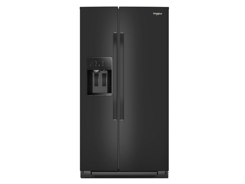 36" Whirlpool Wide Side-by-Side Refrigerator in Black - WRSF5536RB