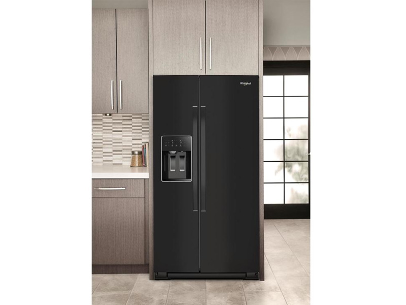 36" Whirlpool Wide Side-by-Side Refrigerator in Black - WRSF5536RB