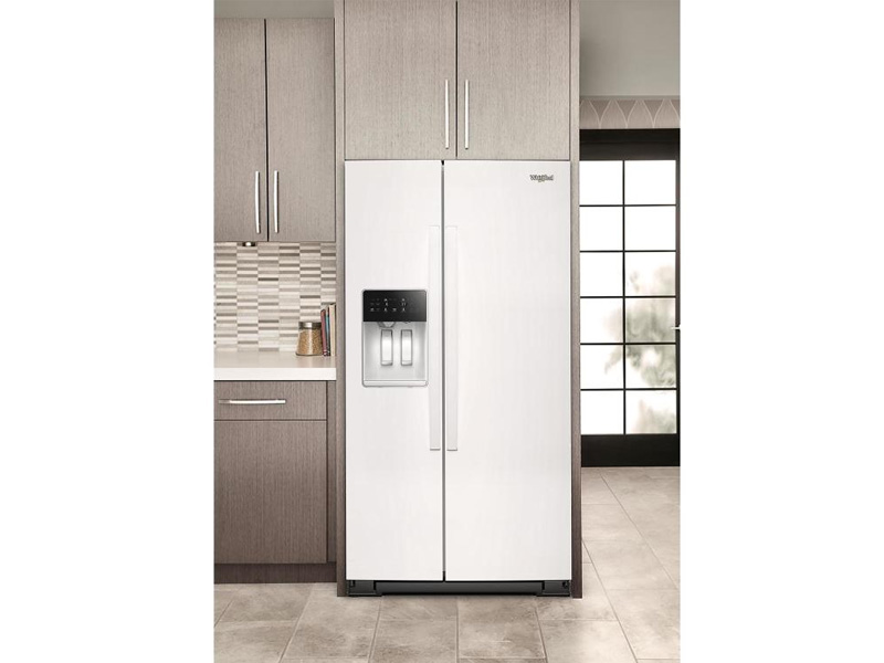 36" Whirlpool Wide Side-by-Side Refrigerator in White - WRSF5536RW