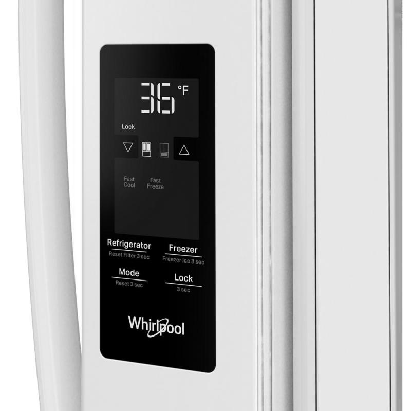 36" Whirlpool 31 Cu. Ft. French Door Refrigerator with Ice Maker - WRFF3136SW