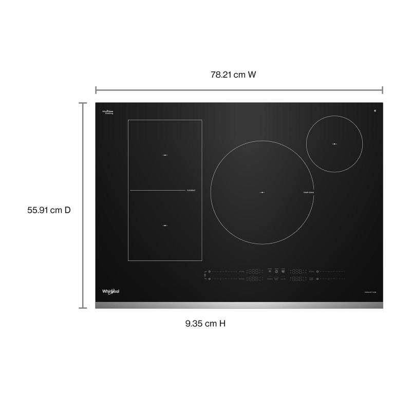 30" Whirlpool Intelligent Induction Cooktop - WCIT7530SS