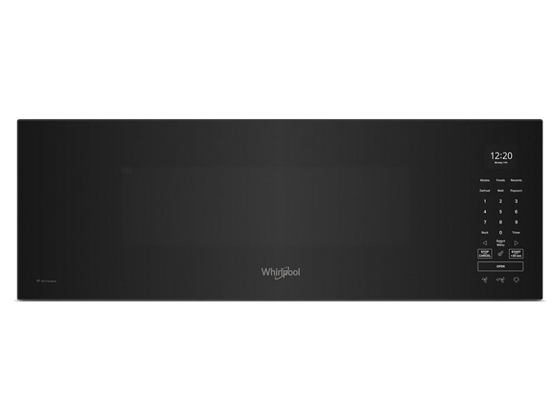 30" Whirlpool 1.1 Cu. Ft. Smart Low Profile Microwave Hood Combination with 450 CRM 4-Speed Venting - YWMML5530RB