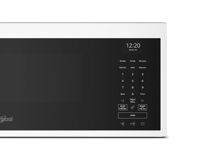 30" Whirlpool 1.1 Cu. Ft. Smart Low Profile Microwave Hood Combination with 450 CRM 4-Speed Venting - YWMML5530RW
