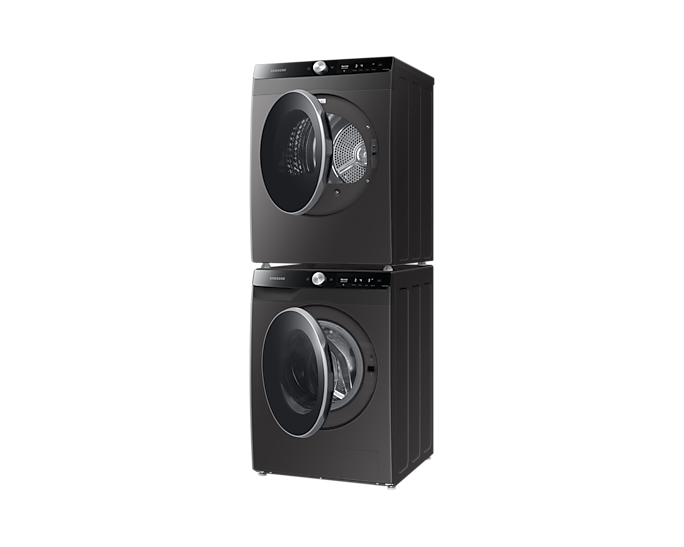 24" Samsung 2.5 Cu.Ft. Front Load Washer And 4.0 Cu.Ft. Dryer with Smart Dial - WW25B6900AX-DV25B6900EX