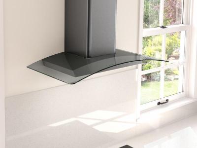 30" Zephyr Ravenna Wall Mount Range Hood in Black Stainless Steel - ZRV-E30CBSGG