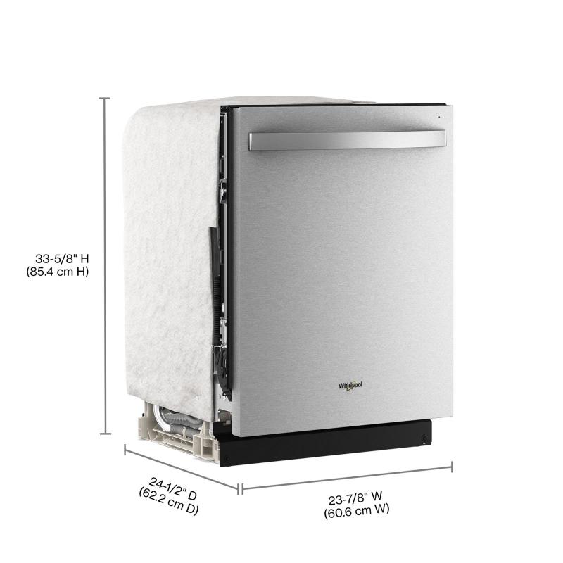 24" Whirlpool Built-in Dishwasher with Total Coverage Wash Action - WDTS8024SZ